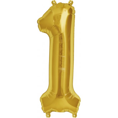 Gold Number 1 Foil Balloon (41cm)